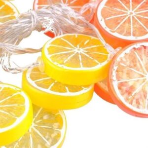5 Metre 10lu Limon Dilimi Şeklinde Dekoratif Dolama Led Aydınlatma