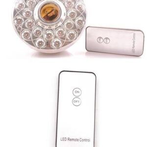 BUFFER® 24 Ledli Uzaktan Kumandalı Takılabilir Ampul Şarjlı Işıldak Lamba