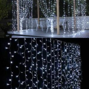 BUFFER® 2x2 Metre 320 Led 8 Fonskiyonlu Dekoratif Led Perde Beyaz Renk
