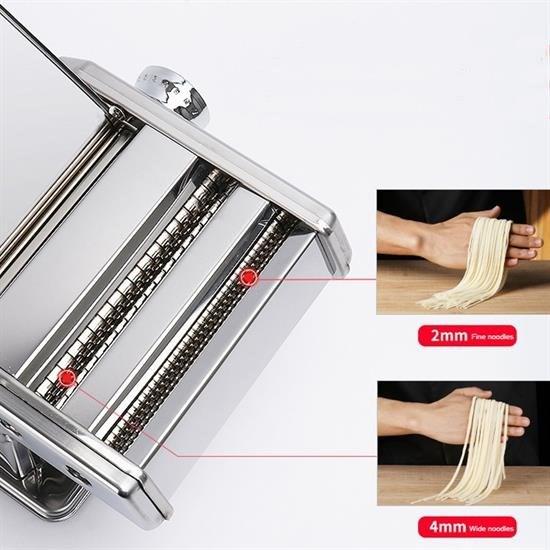 BUFFER® 3 Fonksiyonlu Çelik Erişte ve Makarna Yapma Açma Makinesi 150 mm