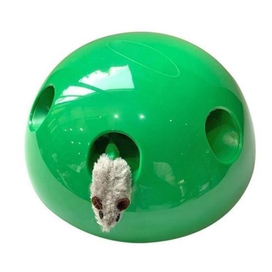 BUFFER® 360 Derece Dönebilen Değiştirilebilir İki Aparatlı Catch The Mouse Fare Yakalama Oyuncağı