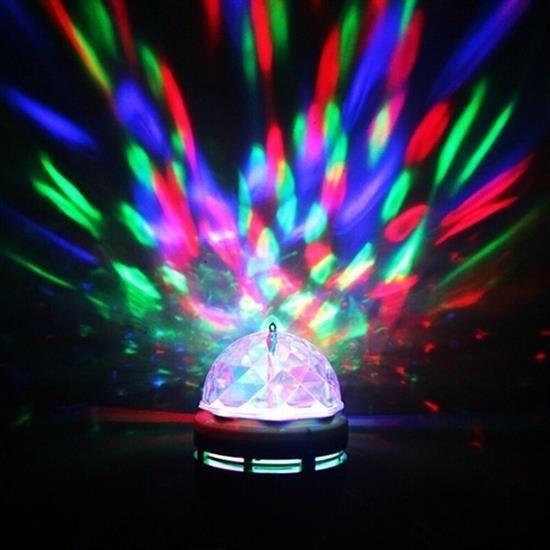 BUFFER® 360 Derece Dönen Disko Tarzı Renkli Dekoratif Disco Lamba