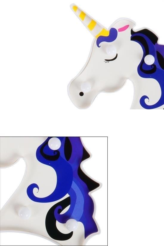 BUFFER® 3D Unicorn Dekorlu Pilli Led Masa Ve Gece Lambası