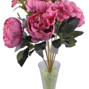 BUFFER® 9 Dallı 40 cm Gül Yapay Çiçek Mürdün-CK003MN