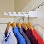 BUFFER® 90 Derece Hareketli 5 Bölmeli Kapı Arkası Pratik Portatif Askılık