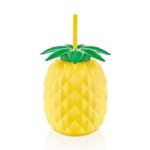 BUFFER® Ananas Şekilli Pipetli Suluk Bükülebilir Pipetli Matara