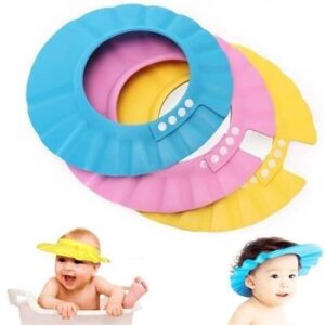 BUFFER® Ayarlanabilir Bebek Banyo Şapkası Pembe Küvet Şapkası Başlığı