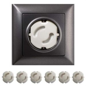 BUFFER® Bebek Çocuk Priz Koruma Kapağı (6 Adet) Çocuk Güvenliği