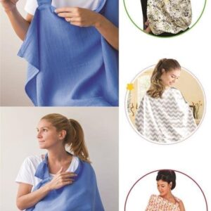 BUFFER® Boyun Askılı Anne Bebek Emzirme Önlüğü Kullanışlı Emzirme Örtüsü