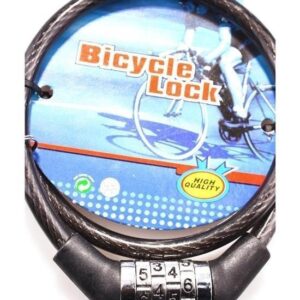 BUFFER® Çalınma Engelleyici 4 Haneli Şifreli 60 Cm Halat Bisiklet Kilidi
