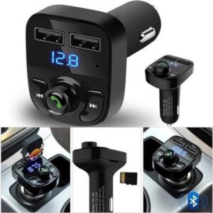 BUFFER® Car X8 Araç İçi Fm Transmitter Bluetooth Usb Mp3 Sd Kart Kiti