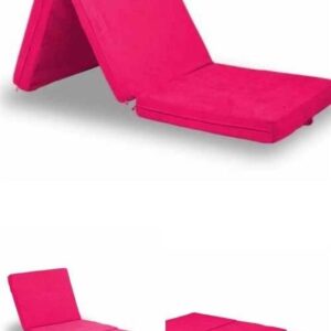 BUFFER® Çok Amaçlı Katlanır Taşınabilir Pembe Renk Sünger Yer Yatağı