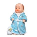 BUFFER® Decotown Hediyelik Sevimli Mavi Bebek Biblo Polyester Süs Eşyası