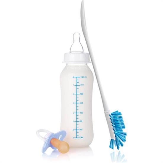 BUFFER® Deprem Çocuk Bebek Bakım Seti 1 Bakım Çantası+Arabalı Mama Tabağı+ Biberon Temizleme Fırçası