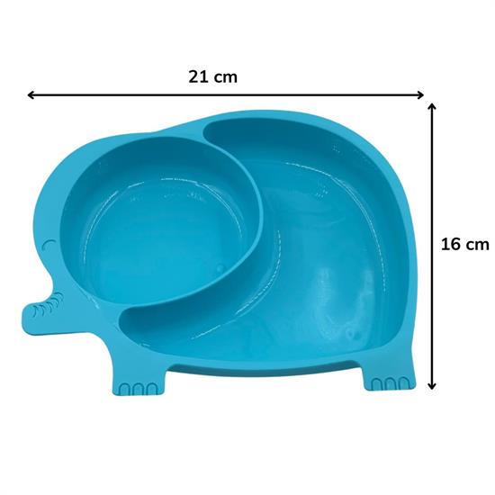 BUFFER® Deprem Çocuk Bebek Bakım Seti 3 Bakım Çantası+Mavi Mama Tabağı+Biberon Temizleme Fırçası