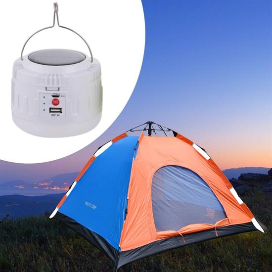BUFFER® Deprem Yaşam Seti-4 2-3 Kişilik Çadır(150x200)+Güneş Enerjili ve Usb Şarjlı LambaPowerbankli
