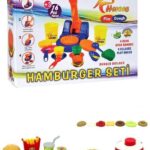 BUFFER® Eğitici Eğlenceli Hamburger Ustası 16 Parça Oyun Hamuru Seti