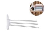 BUFFER® Eloksallı 3 Kollu Havlululuk Banyo Duş Havlu Bornoz Askılığı