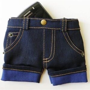 BUFFER® Jean Short Telefon Kılıfı ve Cüzdan