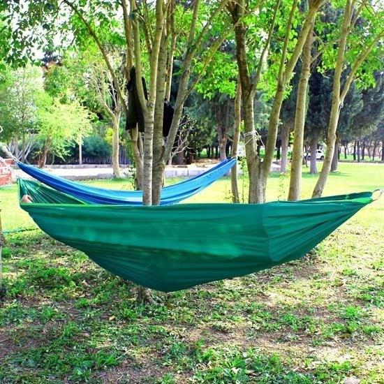 BUFFER® Kamp Piknik Plaj Hamak Su Geçirmez Çantalı Hafif Portatif Dayanıklı Tek Kişilik Salıncak