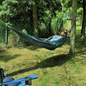 BUFFER® Kamp Piknik Plaj Hamak Su Geçirmez Çantalı Hafif Portatif Dayanıklı Tek Kişilik Salıncak