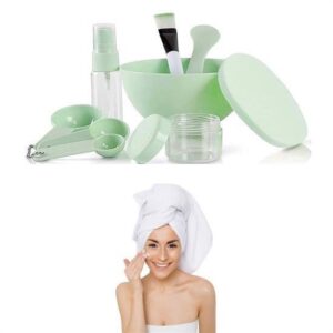 9 Parça DIY Yüz Maskesi Hazırlama Kabı Seti