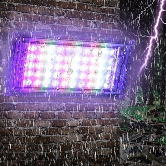 BUFFER® Kumandalı Led Işık Dış Cephe Aydınlatması Çok Renkli RGB Led Panel Işık PartiLed Aydınlatma