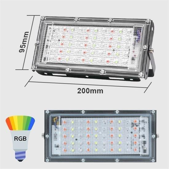 BUFFER® Kumandalı Led Işık Dış Cephe Aydınlatması Çok Renkli RGB Led Panel Işık PartiLed Aydınlatma