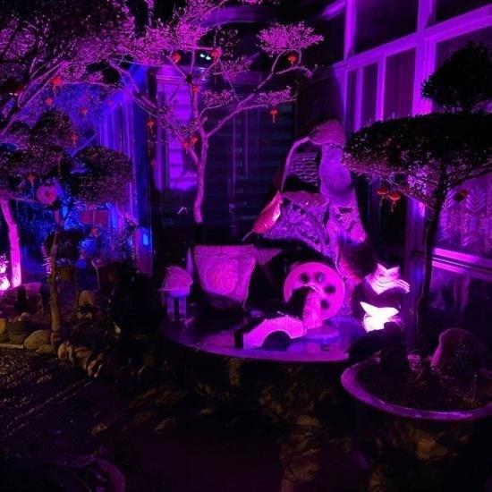 BUFFER® Kumandalı Led Işık Dış Cephe Aydınlatması Çok Renkli RGB Led Panel Işık PartiLed Aydınlatma