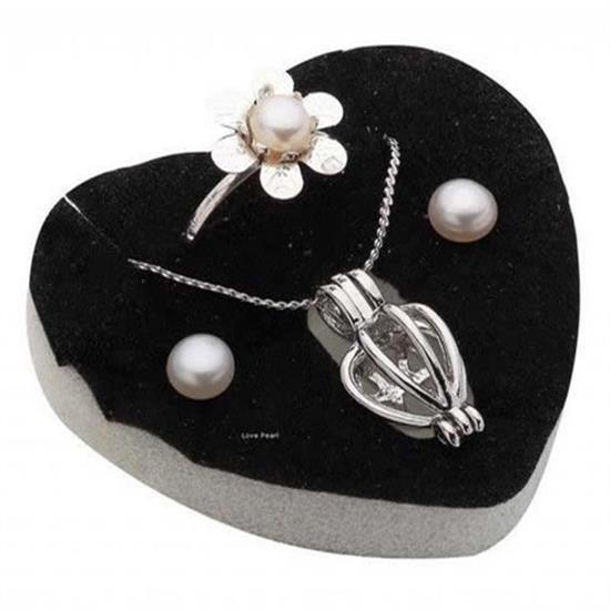 BUFFER® Love Pearl İstiridye İnci Kolye Küpe Yüzük Set