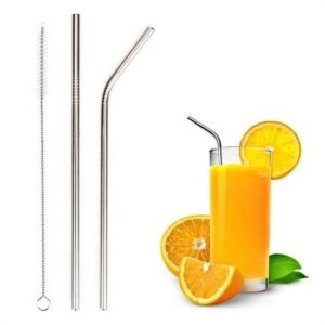 BUFFER® Metal Pipet Seti Paslanmaz Çelik Düz