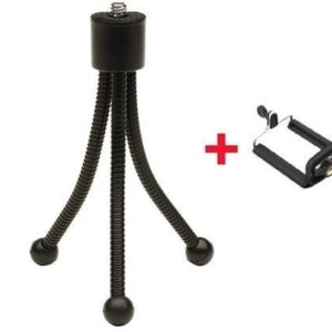 BUFFER® Mini Telefon Kamera Tripodu ve Kompakt Fotoğraf Makinesi Aparatı