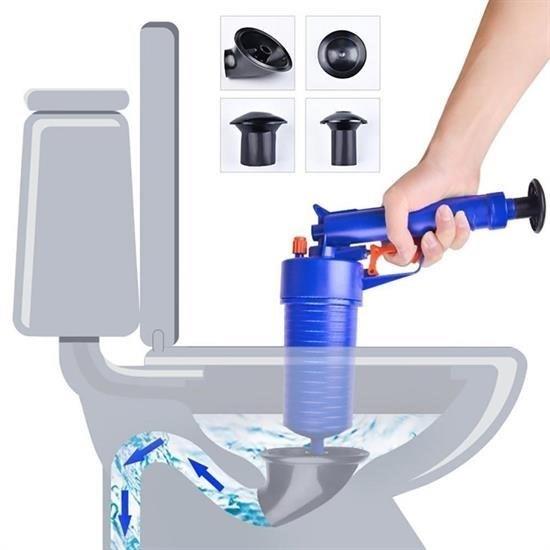 BUFFER® Mutfak Lavabo Banyo Tuvalet Klozet Tıkanıklığı Yüksek Hava Basınçlı Gider Açma Drenaj Pompa