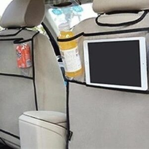 BUFFER® Oto Koltuk Arkası Cepli Şeffaf Telefon Tablet ve İçecek Organizeri