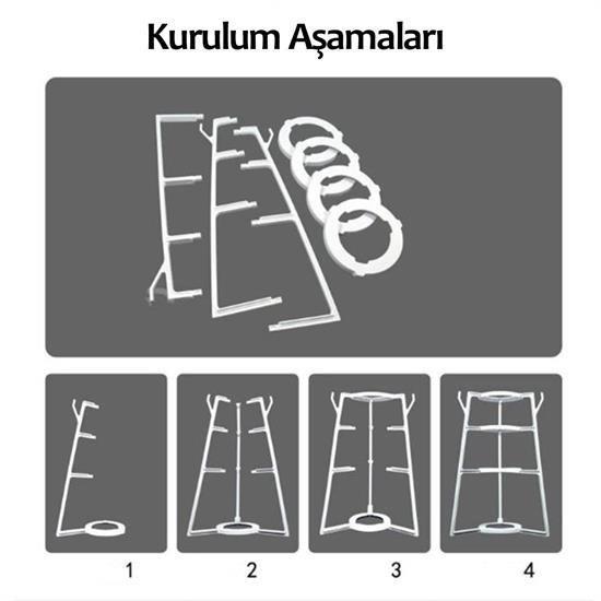 BUFFER® Pantree Dolap İçi Tencere Düzenleyici Pratik Kullanışlı Raf
