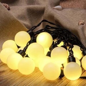 BUFFER® Parti ve Kır Düğünü Dekorasyonu İçin Şerit Top Led Işık - Yılbaşı Ağacı Doğum Günü Süsleme