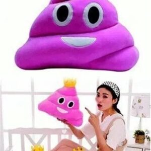 BUFFER® Pembe Gülen Poo Emoji Yastık