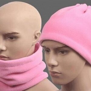 BUFFER® Pembe Renk Çok Fonksiyonlu Unisex Polar Bere Boyunluk Saç Bandı