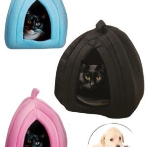 BUFFER® Pet Hut Polar Kedi ve Köpek Yatağı - Mavi