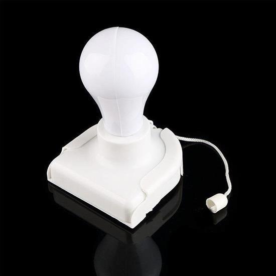 BUFFER® Pratik Pilli Aç Kapa İpli Çek Yak Taşınabilir Led Ampül Lamba