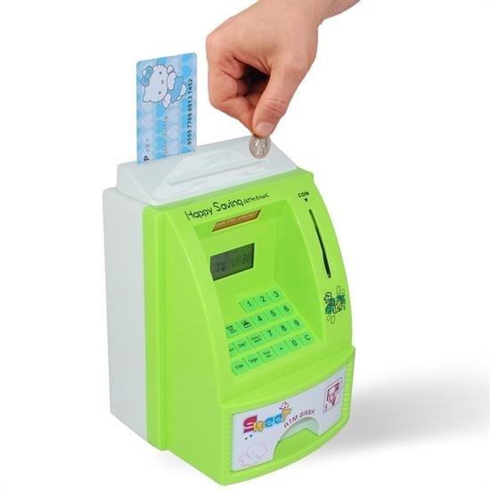 BUFFER® Renkli ATM Şeklinde Kartlı Para Biriktirme Kumbarası ve Kasası