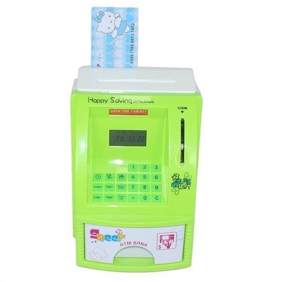 BUFFER® Renkli ATM Şeklinde Kartlı Para Biriktirme Kumbarası ve Kasası