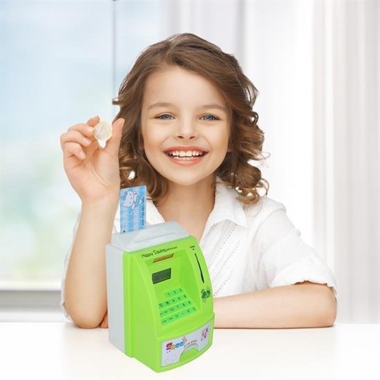 BUFFER® Renkli ATM Şeklinde Kartlı Para Biriktirme Kumbarası ve Kasası
