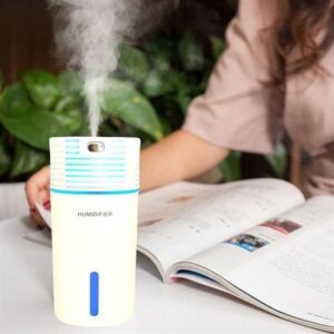 BUFFER® Renkli Gece Lambalı Portatif Oda Ev Hava Nemlendirici Usb Buhar Makinesi Aromaterapi Difüzör