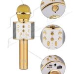 BUFFER® Şarj Edilebilir Telefon Ve Usb Bağlantılı Şarkı Karaoke Mikrofon
