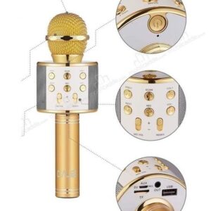 BUFFER® Şarj Edilebilir Telefon Ve Usb Bağlantılı Şarkı Karaoke Mikrofon