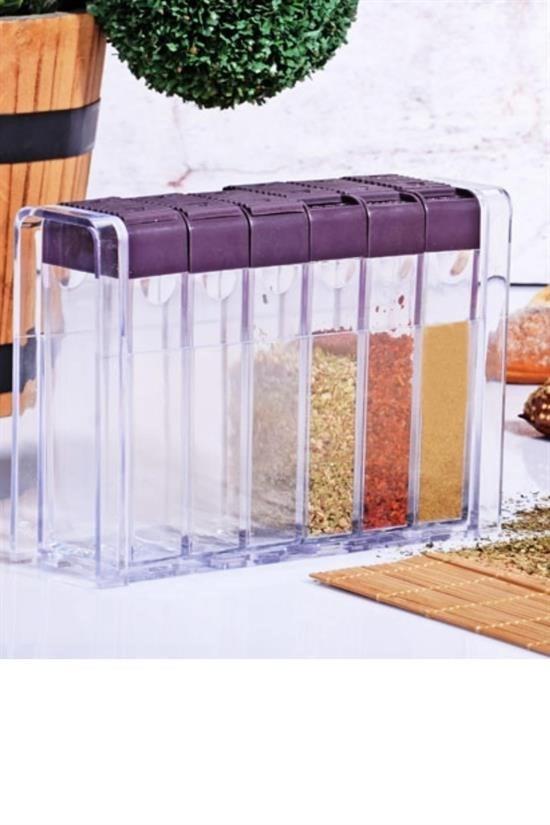BUFFER® Şeffaf Baharatlık Standı 6lı