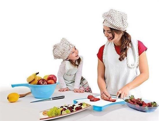 BUFFER® Sert Plastik Kaydırmaz Tabanlı Royal Kesim ve Doğrama Tahtası