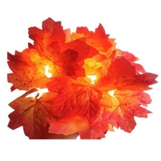 BUFFER® Sonbahar Konseptli Dekoratif Yaprak Desenli Şerit Led Gece Lamabası