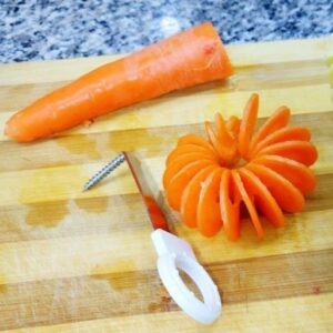 BUFFER® Spiral Şekilli Süslü Dekoratif Sebze Doğrama Şekillendirme Bıçağı